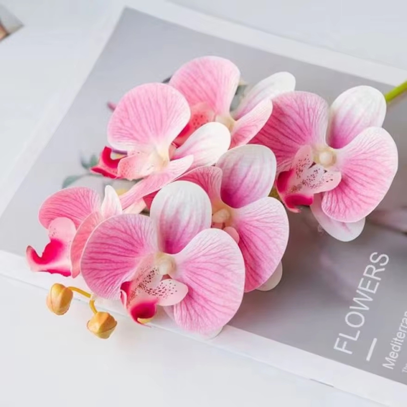 Flores artificiales 3D, maripo - Orchid Phalaenopsis reseña y precio