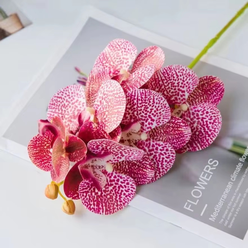 Flores artificiales 3D, maripo - Orchid Phalaenopsis reseña y precio