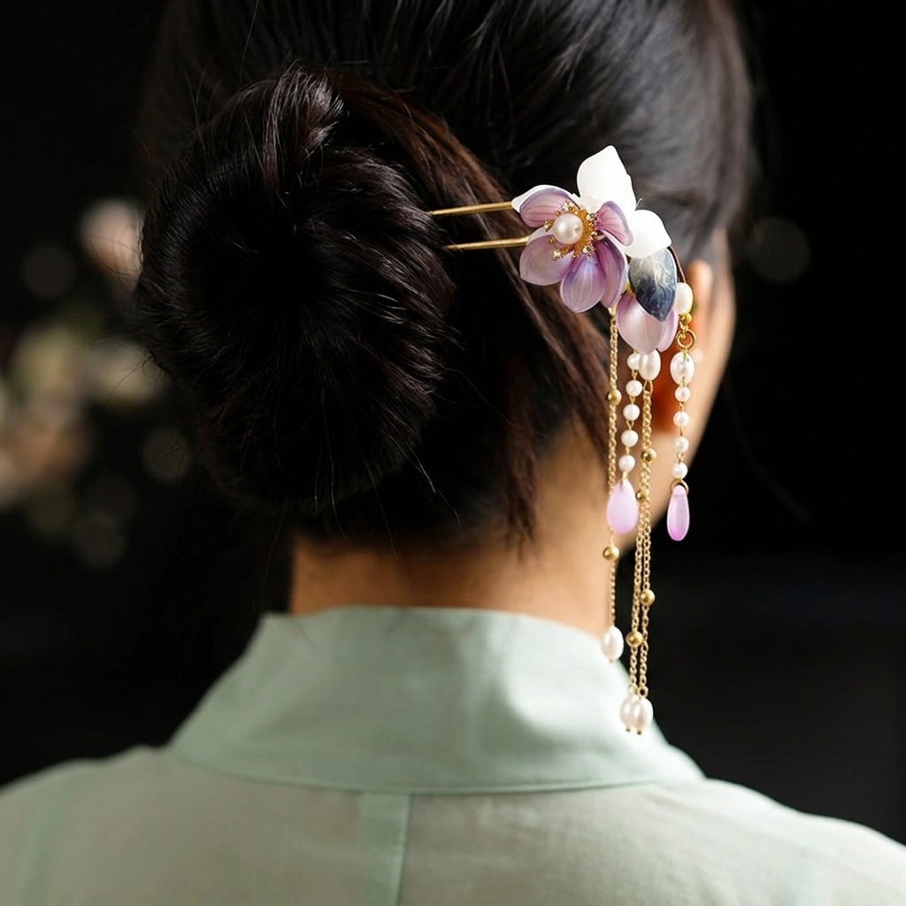 Pasador de Pelo en Forma de U  - Orchid Phalaenopsis reseña y precio