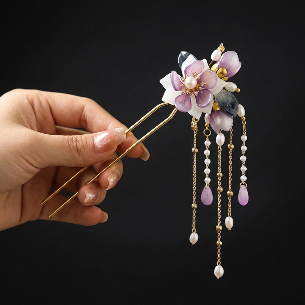 Pasador de Pelo en Forma de U  - Orchid Phalaenopsis reseña y precio